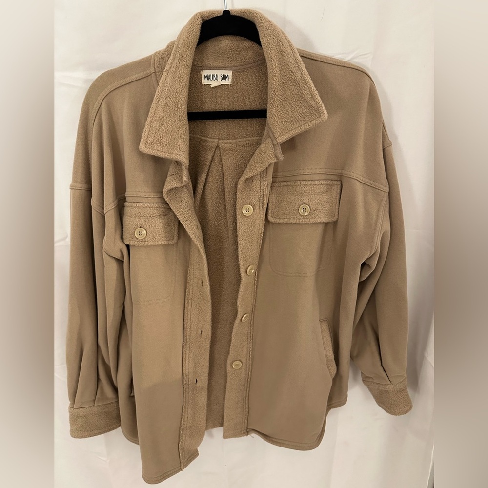 Beige Shacket